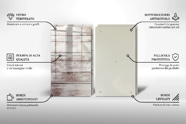 Tampa de parede do fogão a gás Tábuas de madeira velhas