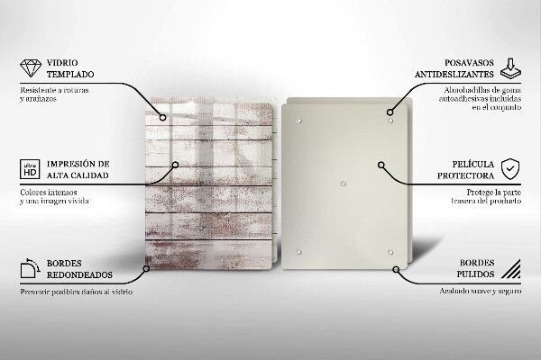 Tampa de parede do fogão a gás Tábuas de madeira velhas