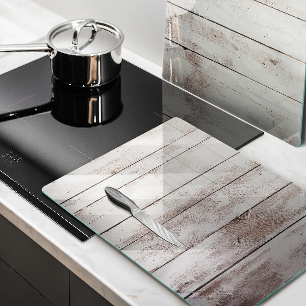 Tampa de parede do fogão a gás Tábuas de madeira velhas