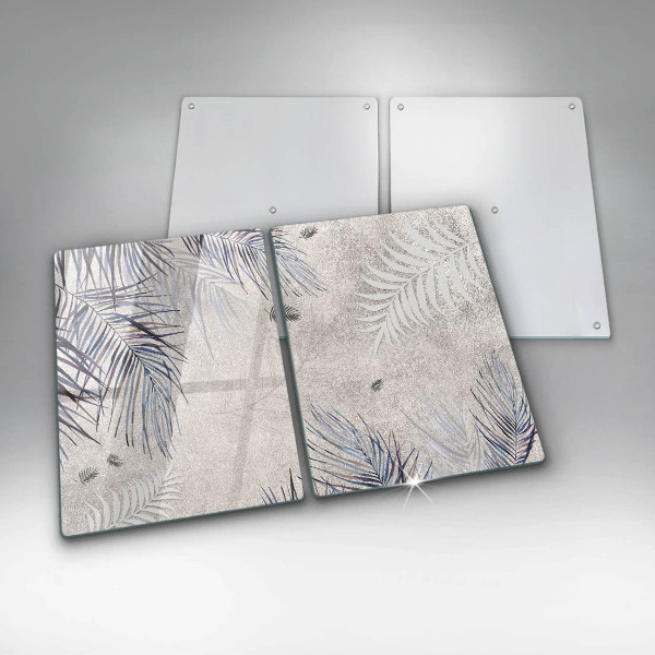 Tampa de parede do fogão a gás Folhas subtis