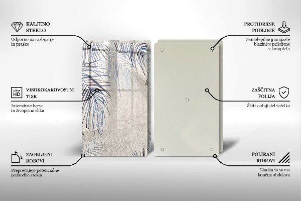 Tampa de parede do fogão a gás Folhas subtis