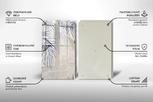 Tampa de parede do fogão a gás Folhas subtis