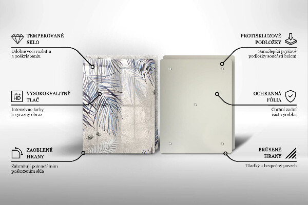 Tampa de parede do fogão a gás Folhas subtis