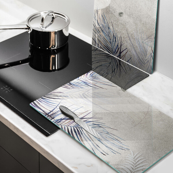 Tampa de parede do fogão a gás Folhas subtis