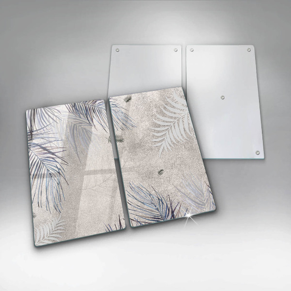 Tampa de parede do fogão a gás Folhas subtis