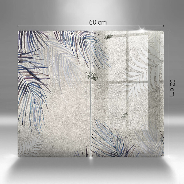 Tampa de parede do fogão a gás Folhas subtis