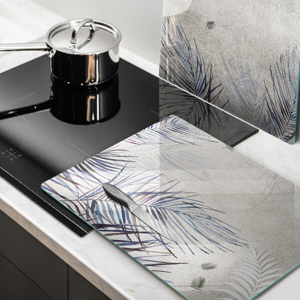 Tampa de parede do fogão a gás Folhas subtis