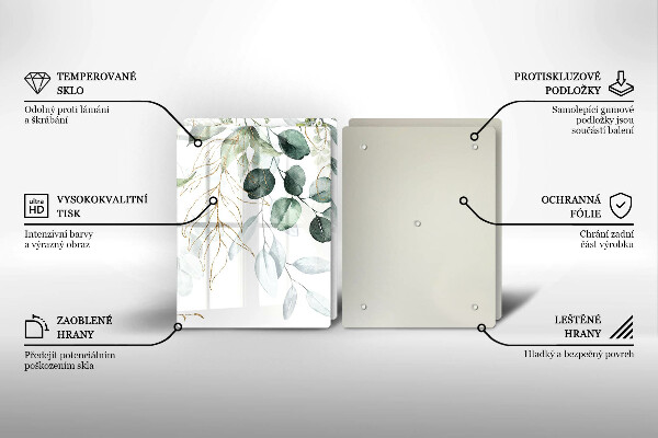 Tampa de parede do fogão a gás Plantas pintadas