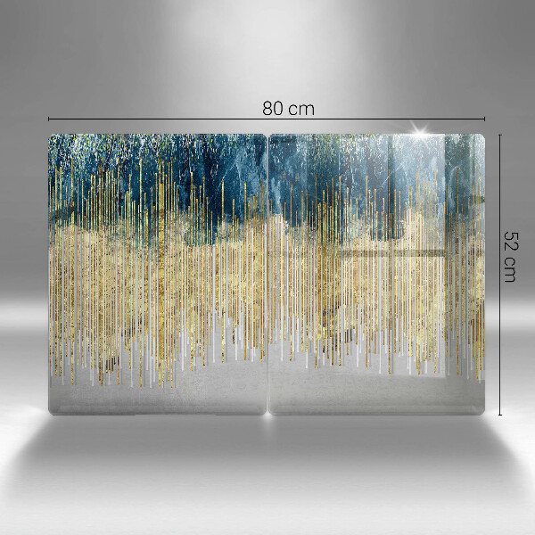 Tampa de parede do fogão a gás Abstração de design