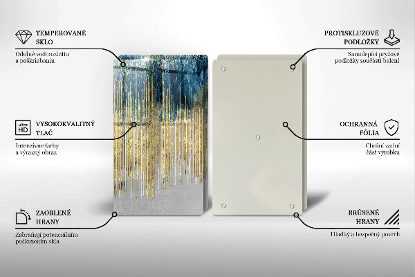 Tampa de parede do fogão a gás Abstração de design