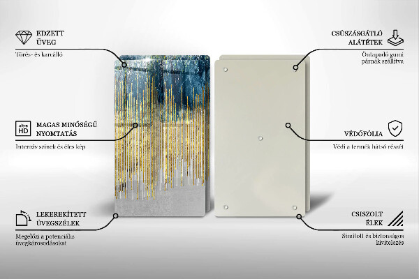 Tampa de parede do fogão a gás Abstração de design