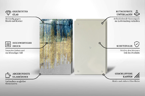 Tampa de parede do fogão a gás Abstração de design