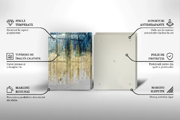 Tampa de parede do fogão a gás Abstração de design