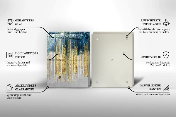 Tampa de parede do fogão a gás Abstração de design