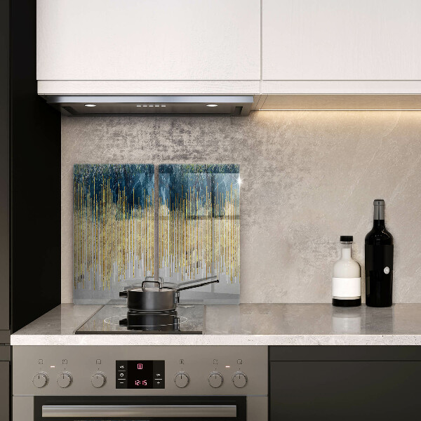 Tampa de parede do fogão a gás Abstração de design