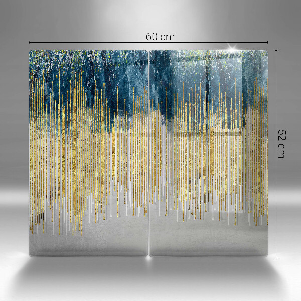 Tampa de parede do fogão a gás Abstração de design