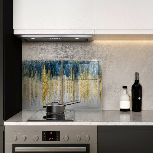 Tampa de parede do fogão a gás Abstração de design