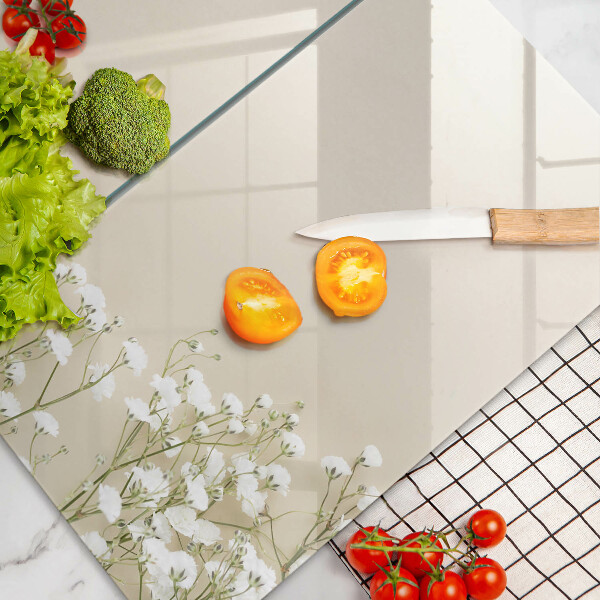 Tampa de parede do fogão a gás Gipsófila boho flores