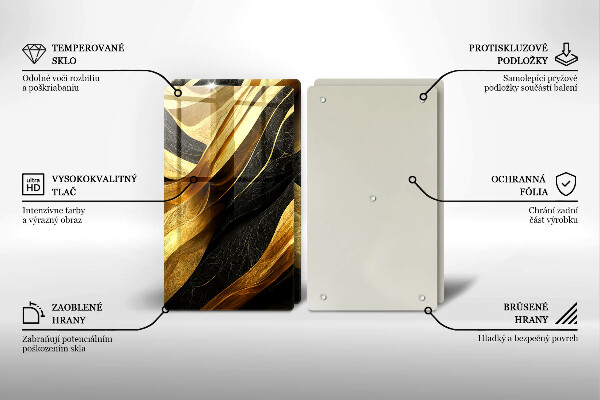 Tampa de parede do fogão a gás Abstração elegante