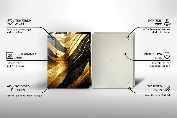 Tampa de parede do fogão a gás Abstração elegante