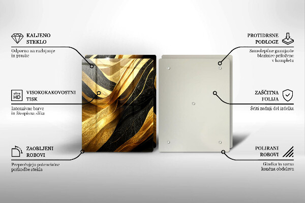 Tampa de parede do fogão a gás Abstração elegante