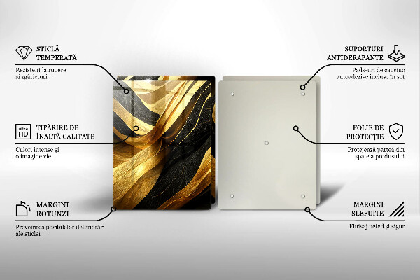 Tampa de parede do fogão a gás Abstração elegante