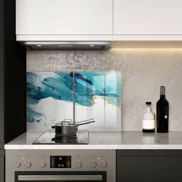 Cobertura de parede do fogão a gás Manchas azuis