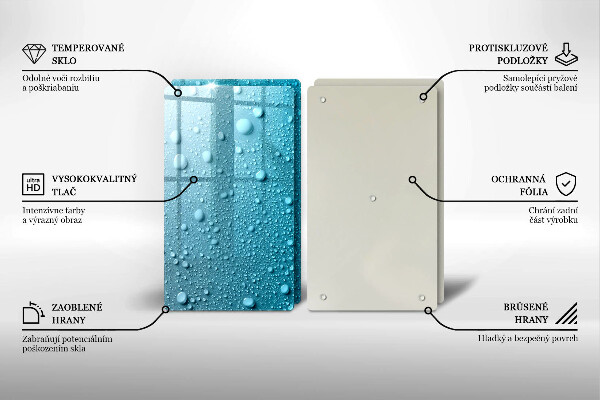 Proteção de parede do fogão a gás Gotas de água