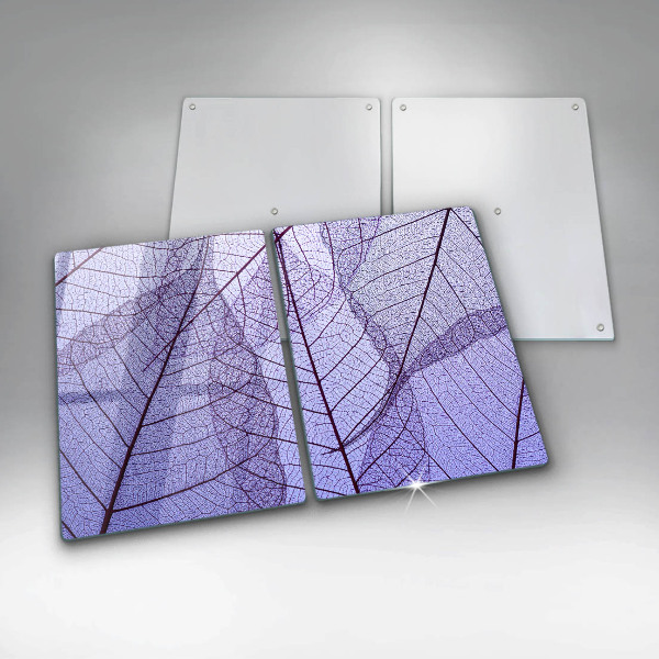 Proteção da parede na cozinha Folhas com nervuras