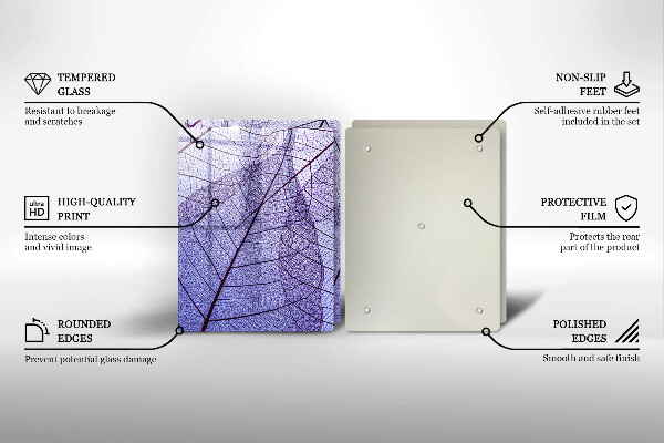 Proteção da parede na cozinha Folhas com nervuras