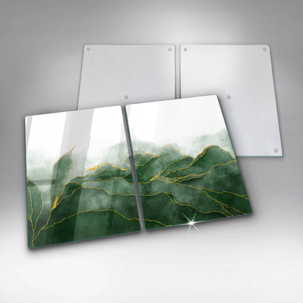 Tampa de parede do fogão a gás Abstração natureza