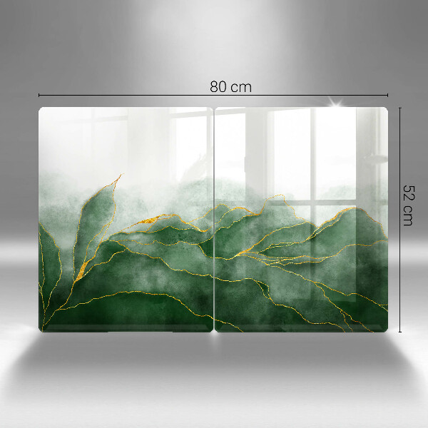 Tampa de parede do fogão a gás Abstração natureza