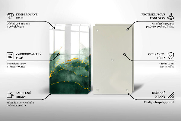 Tampa de parede do fogão a gás Abstração natureza