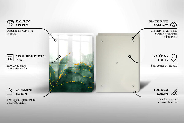 Tampa de parede do fogão a gás Abstração natureza