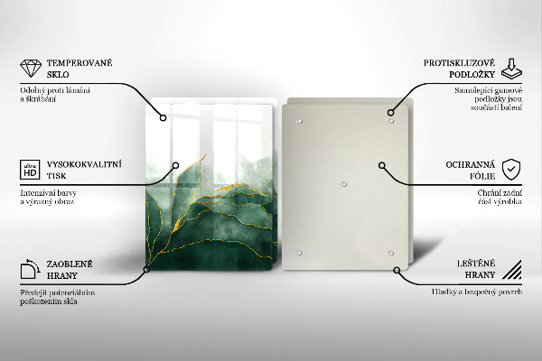 Tampa de parede do fogão a gás Abstração natureza