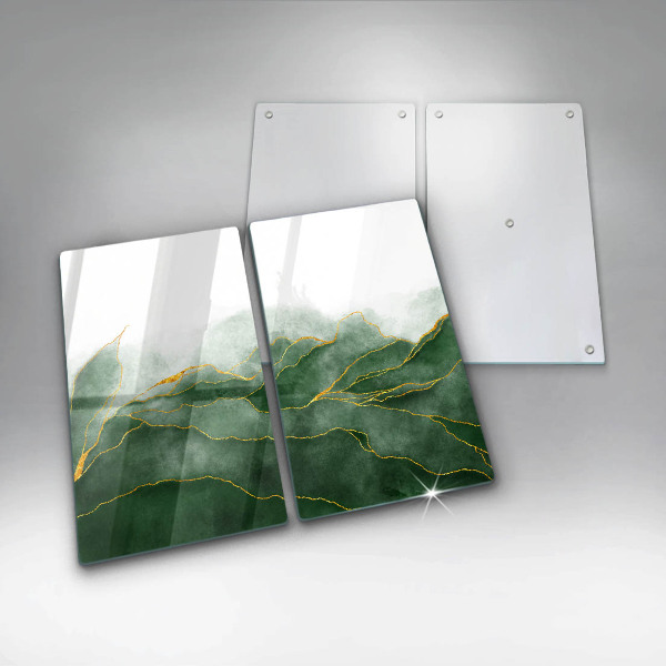 Tampa de parede do fogão a gás Abstração natureza