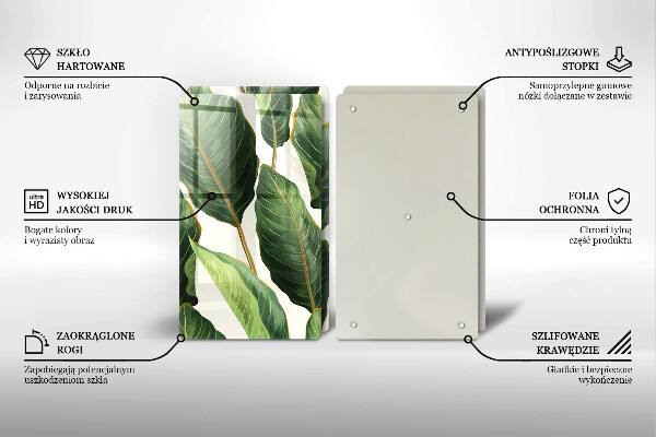 Tampa de parede do fogão a gás Folhas de bananeira