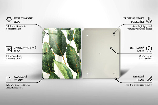 Tampa de parede do fogão a gás Folhas de bananeira
