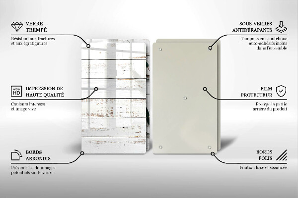 Tampa de parede do fogão a gás Tábuas antigas e folhas