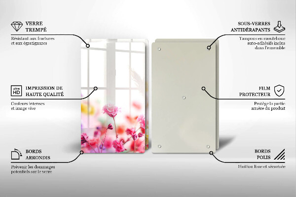 Tampa de parede do fogão a gás Prado de flores