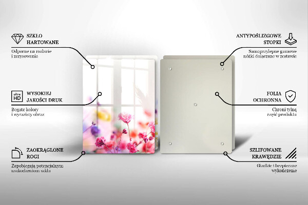 Tampa de parede do fogão a gás Prado de flores