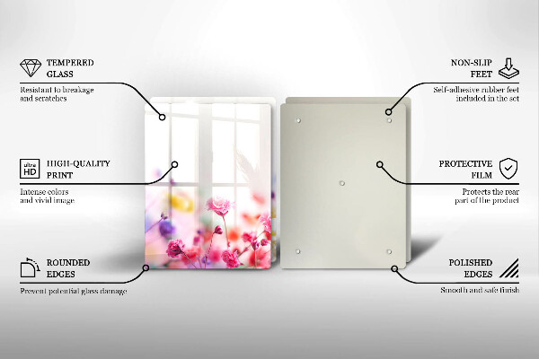 Tampa de parede do fogão a gás Prado de flores