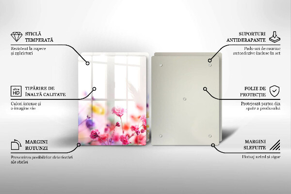 Tampa de parede do fogão a gás Prado de flores