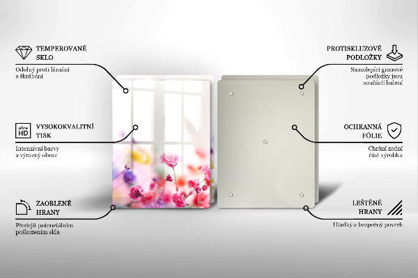 Tampa de parede do fogão a gás Prado de flores