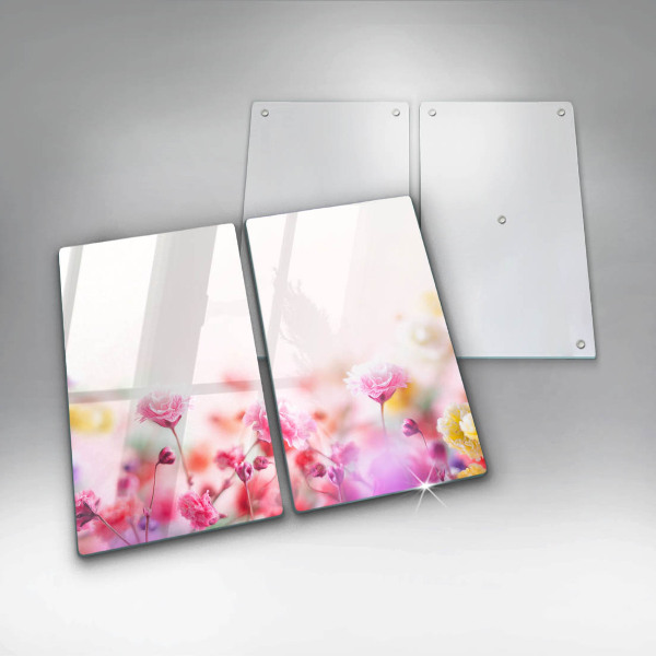 Tampa de parede do fogão a gás Prado de flores