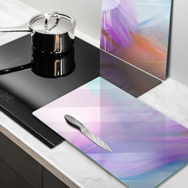 Tampa de parede do fogão a gás Penas em tons pastel