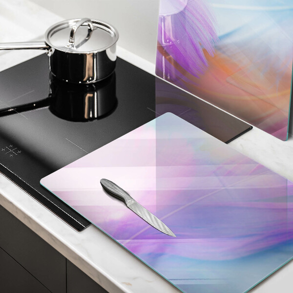 Tampa de parede do fogão a gás Penas em tons pastel