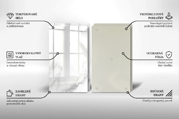 Tampa de parede do fogão a gás Mármore moderno
