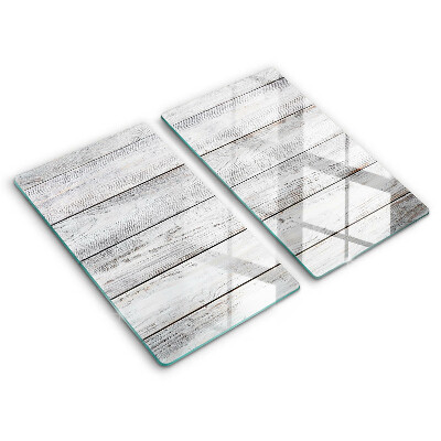 Tampa de parede do fogão a gás Tábuas de madeira claras