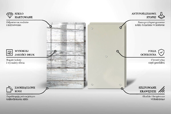 Tampa de parede do fogão a gás Tábuas de madeira claras